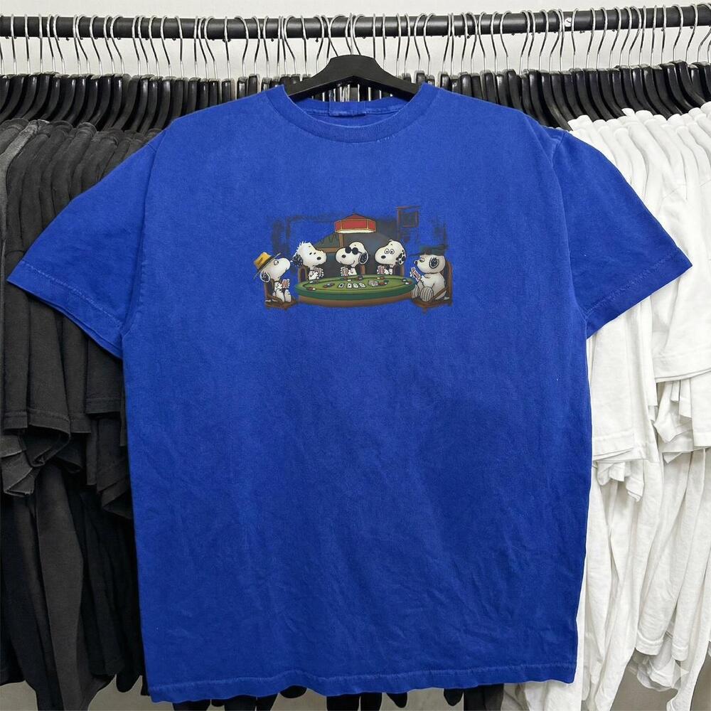 Blue Snoopy Poker T Shirt